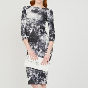 Scoop back galactic dress size small le chateau